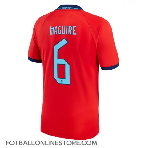 Billige England Harry Maguire #6 Bortetrøye VM 2022 Kortermet